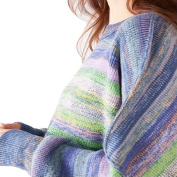 Free People Easy Street Space Dye Sweater Brand New Oversized M - Picture 3 of 6